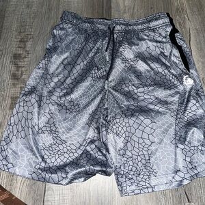 Mens MEDIUM Turnover Basketball Shorts Activewear Gym Shorts AND1 Grey